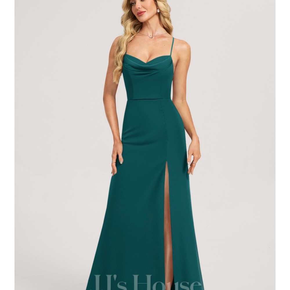 JJs House Teal Wedding Dress